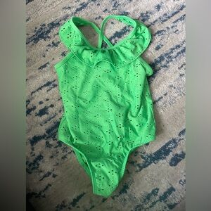 Cat & Jack Green Eyelet Swimsuit | Toddler